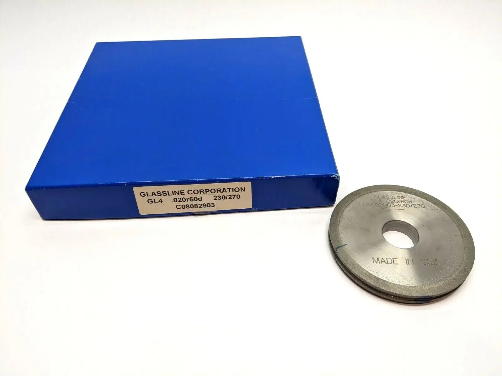 GL4 .020r60d 230/270 | Glassline  Diamond Wheel Tooling Glass Cutter - Used