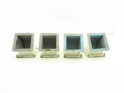 Wiegmann JWL454 4"x4" Wireway 45° Elbow Feed-Through Lot of 4