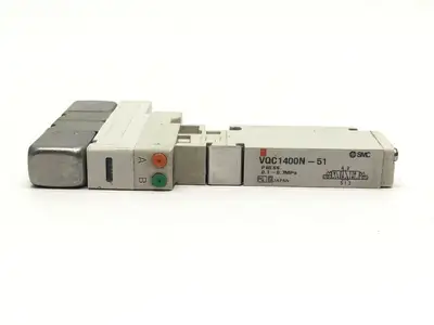 VQC1400N-5 | SMC 1 Double Solenoid Valve 5 Port - Used