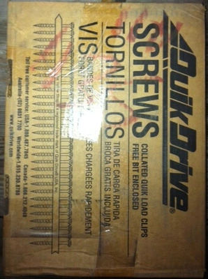 Screws,No.X1S1016, 5/16 HEX #10x1",Approx.1500 screws per box(33)Boxes Available