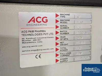 USED ACG ACG Capsule Filler, Model AFT LAB