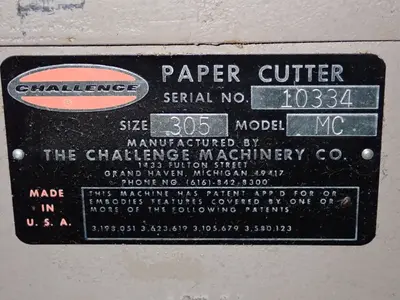 Used CHALLENGE MC Paper Cutters Ohio US | HGR 24 #1124655