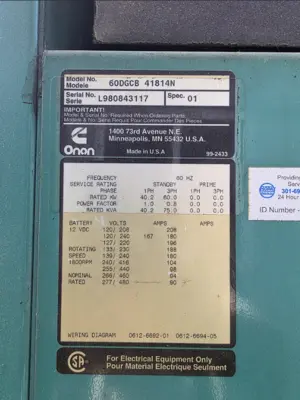 60DGCB 4181N | Onan | Gensets
