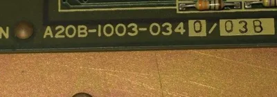 USED FANUC A20B-1003-0340 CONTROL BOARD A20B10030340/03B