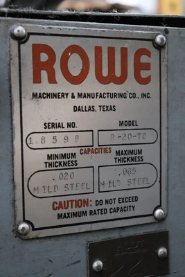 USED ROWE R-20-TC