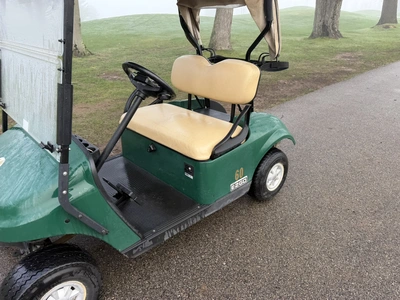 (1) 2017 E-Z-Go golf cart with a Kawasaki gas engine, model 625111G01, includes canopy, ball cover, ...