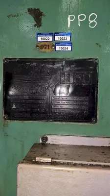 Used FEDERAL G2-150-72-30 Gap Frame (OBS) Presses Ohio US | D & D Industries #1271587