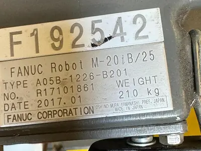 Used 2016 FANUC M-20IB/25 Robots Michigan US | RAB Industries, Inc. #184501