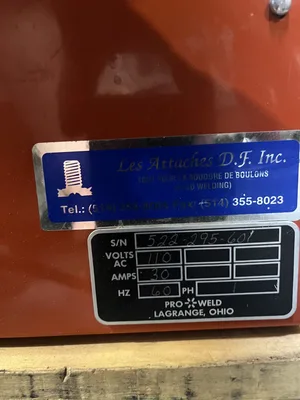 Proweld CD 512 Stud Welder