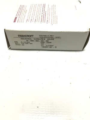 Ashcroft 35-1009-SWL-02L-30 Duralife Pressure Gauge 3-1/2 in (Lot of 2)