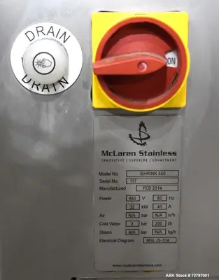 Used Flexopack IV450 Rotary Vacuum Sealer with iShrink Tunnel – Meat Packaging