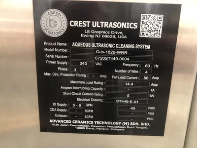 Crest Ultrasonics Corp OCJ 1826 Immersion Parts Washer | Benchmark Machine Tools (4)