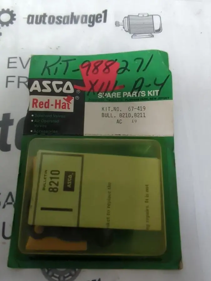 New | in-Stock ASCO 67-419 Pump & Valve Parts Ohio US | Surplus Asset Holdings #1238025