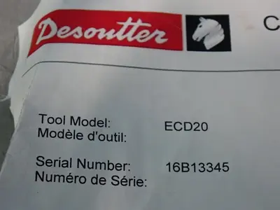 Used DESOUTTER TOOLS ECD20 Power & Hand Tools (Misc) | HGR 24 #749018