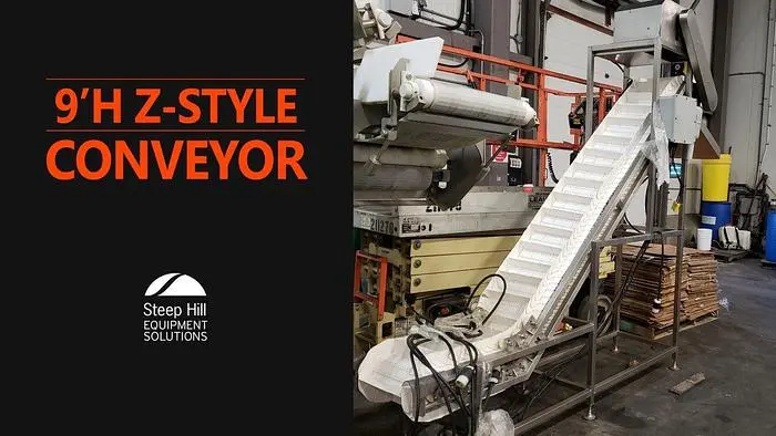 9' High Z-Style Incline Conveyor