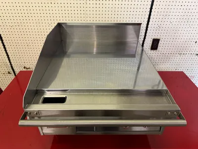 Used Lang Used 24" Lang 124TC Electric Countertop Griddle Thermostatic Controls, 208V Commercial Flat Top Griddles Illinois US | Falcon Restaurant Supply #1375137