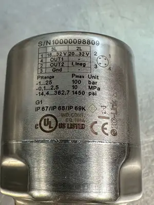 Ifm PI2893 Flush Pressure Sensor Display (4.5.3)
