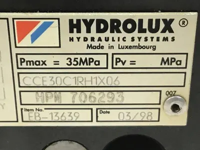 USED HYDROLUX CCE30C1RH1X06