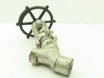 Rockwell Edward B66264 Univalve Y-Pattern Manual Globe Valve 3/4" Socket Weld