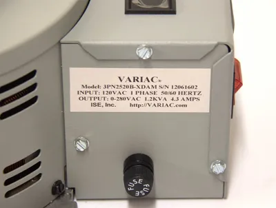 Staco Energy 3PN2520B-XDAM Variac Variable Transformer Digital Ammeter (9711)R