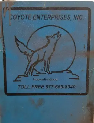 USED COYOTE 1.25 CUBIC/FT RUBBER BELT TUMBLER SHOT BLAST