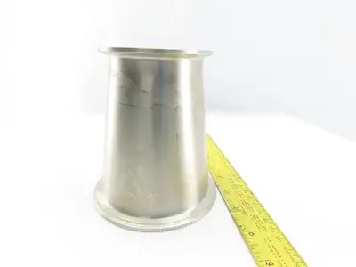 4" x 3" Flanged Stainless Steel Sanitary Concentric Reducer