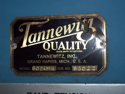 24" x 150" Tannewitz Model 60-24MH Vertical Band Type Plate Saw; Mfg. 1995