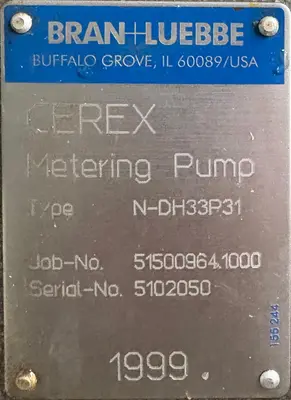 USED BRAN-LUEBBE CEREX N-DH33P31