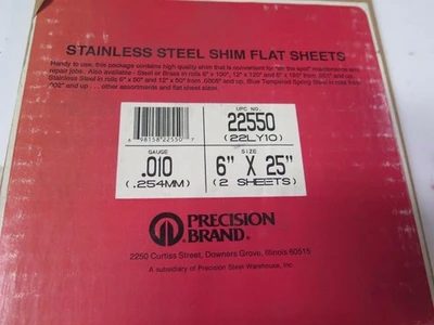 NEW Precision Brand Products, Inc. Does Not Apply