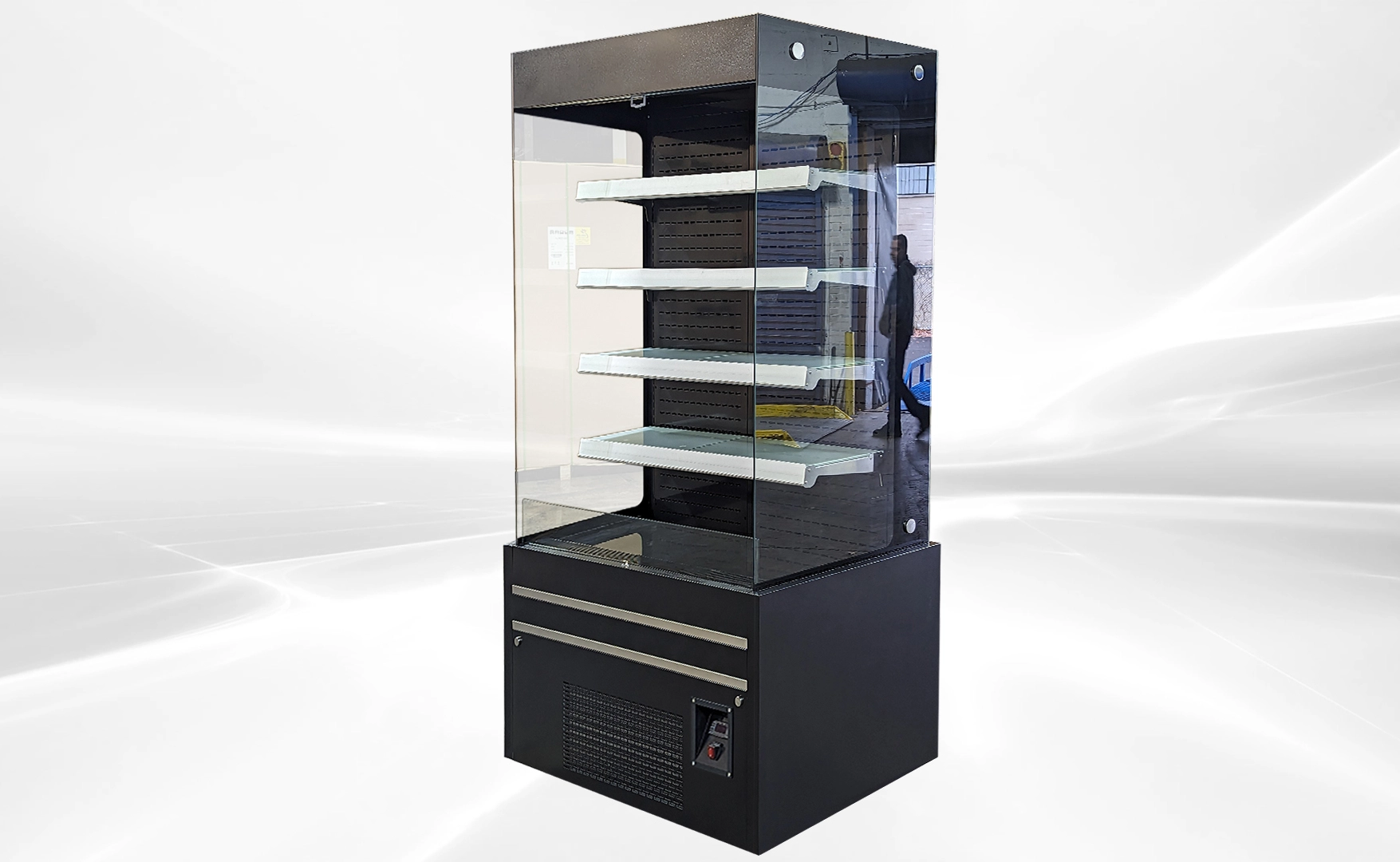 171-0298 29" Vertical Open Air Self Contained Display Cooler