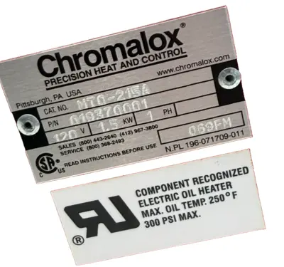 NEW CHROMALOX 019370001 IMMERSION HEATER 120V 1.5K MT0-215A