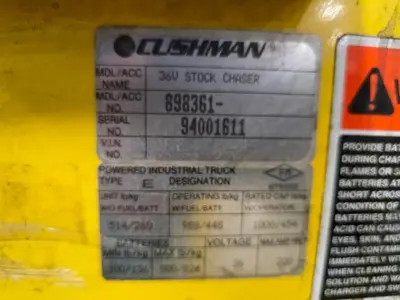 USED CUSHMAN 898361
