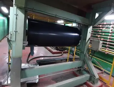 67" W (1710 mm) x .009"-.079" (.23 mm-2 mm) x 20 Ton Color Coating Line (Used)