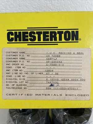 NEW Chesterton Does Not Apply