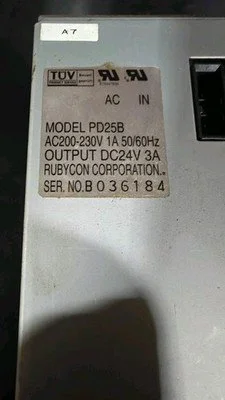 Rubycon Corp. TUV Power Supply  PD25B🇺🇸