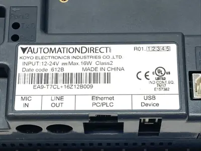 Used AutomationDirect Touchscreen Operator Interface Panel 12-24V Automation Control (HMI) Michigan US | Maverick Industrial Sales #1402995