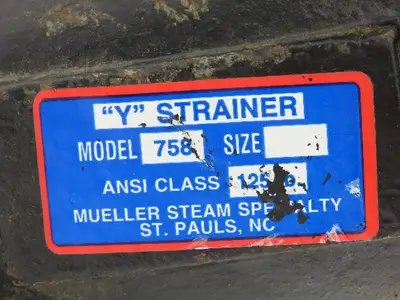 Mueller 2-1/2" Flanged Cast Iron Y Strainer #125 Model 758