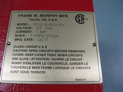 NEW Murphy OPLC-S-600-EX