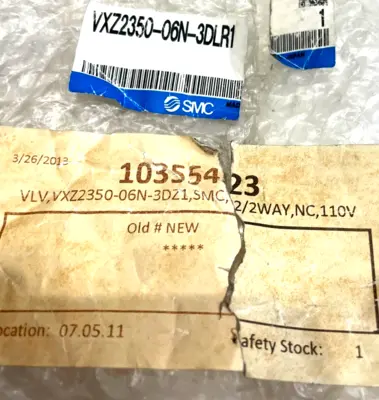 NEW SMC VXZ2350-06N-3DLR1 VALVE VXZ235006N3DLR1
