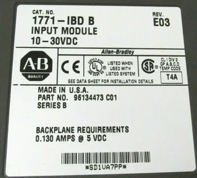 3 NEW ALLEN BRADLEY 1771-IBD INPUT MODULES SER.B 1771IBD