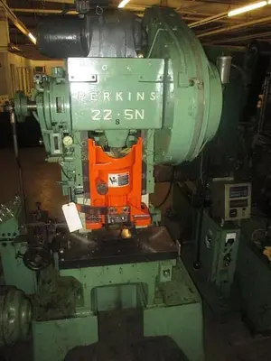 1679-230 Perkins 22 Ton HIGH SPEED Gap Frame Flywheel Power Press, Model 22