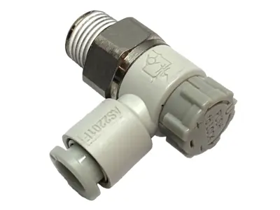 New | in-Stock SMC Speed Controller Valve 1/8" NPT x 8mm Elbow Pump & Valve Parts Michigan US | Maverick Industrial Sales #1391258
