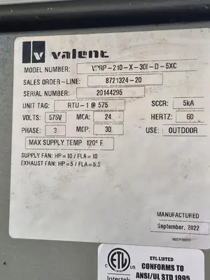 USED 2022 VALENT VPRP-210-X-301-D-5XC