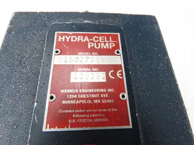 Used WANNER HYDRA-CELL _UNKNOWN_ Diaphragm Pumps Indiana US | Arrow Industrial #1367417