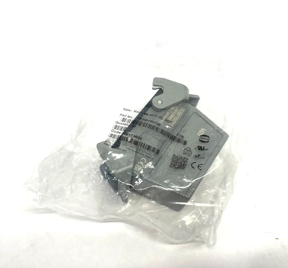 NEW HARTING CABLE HOUSING HAN 16B HOOD COUPLER HC