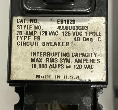 USED WESTINGHOUSE EB1020