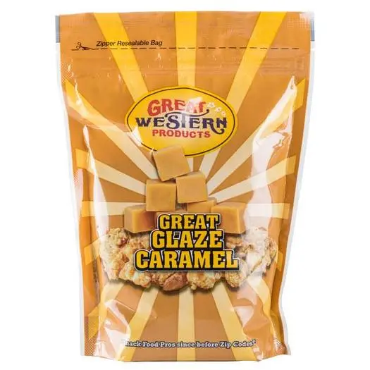 Great Western 17220 Frosted Caramel Popcorn Glaze 28 oz. Carton 12 / Case