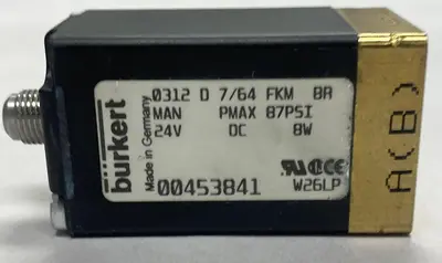 New | in-Stock BÜRKERT 0312 D 7/64 FKM BR Solenoid Valves Ohio US | Surplus Asset Holdings #1246763