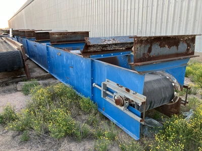 55' L x 24" W x 32" H, Belt Conveyor,  Industrial Material Handling #4257
