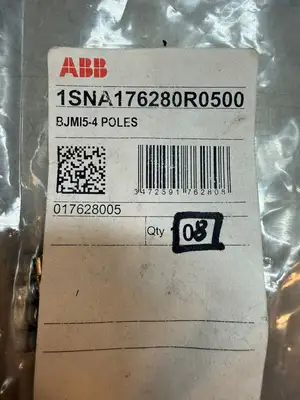 Abb 1SNA176280R0500 Terminal Blocks, BJMI5-4 Poles Pack of 8 (7.3.2)